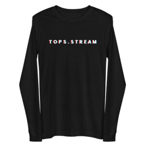 Tops Glitched Tops.Stream Unisex Long Sleeve T-Shirt