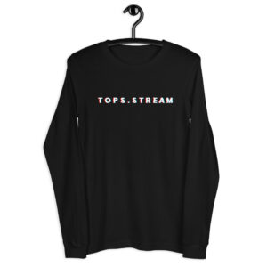 Tops Glitched Tops.Stream Unisex Long Sleeve T-Shirt