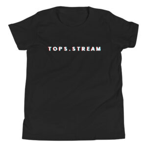 Tops Glitched Tops.Stream Youth T-Shirt