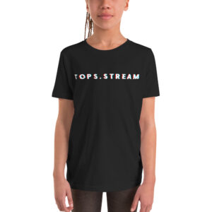 Tops Glitched Tops.Stream Youth T-Shirt